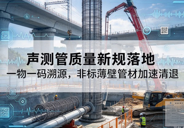 泾县声测管质量新规落地，一物一码溯源，非标薄壁管材加速清退