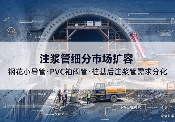 泾县注浆管细分市场扩容，隧道钢花小导管、PVC 袖阀管、桩基后注浆管需求分化